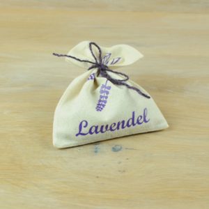 Lavendel-Säckli Natur mit Aufdruck