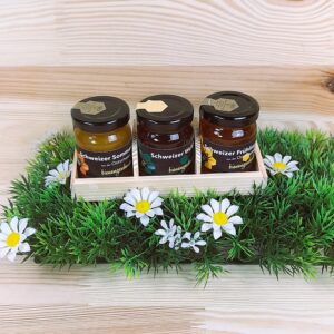 Honig-Harässli mit 3er Set Honig