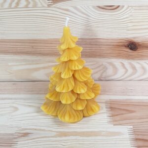 Tannenbaumkerze gross gelb