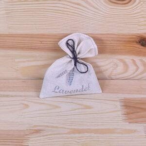 Lavendel-Säckli mit Natur mit Aufschrift