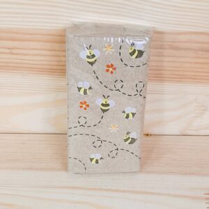 Papiertaschentuch mit kleinen Bienen (1 Päckli)