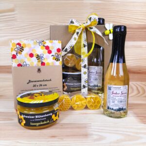 Geschenk-Tasche "Honig-Prosecco"