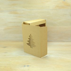 Geschenk-Karton braun leer