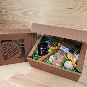 GeschenkKarton Ei mit grünem Sizzle 3